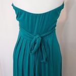 Avaleigh Turquoise Teal Blue Soft Stretchy Halter V Photo 3