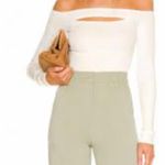 Lovers + Friends  beige ribbed 
Cut Out Off Shoulder Top size medium Photo 7