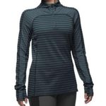 The North Face  Duomix Blue Gray Stripe Quarter Zip Athletic Jacket S Photo 0