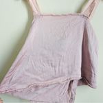 Raquel Allegra Silk Satin Cami Wide Leg Trouser Set Dusty Rose size XS Pink Photo 11