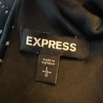 EXPRESS Velvet Dress L Long Sleeve Party Cocktail Sparkle Backless Whimsigoth Photo 8