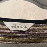 Misook Exclusively - Dark Neutrals Striped Sleeveless Blouse Tank Top- Size M/L Photo 2