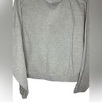 Anthropologie Daily Practice Cropped Hooded Henley Sweatshirt Size L Light Grey Photo 6