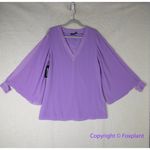 Marciano New!  by Guess Soft Lavender‎ Split Sleeve Chiffon mini Dress/ top, S Photo 2