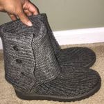 UGG  Australia Women’s Knee High Knit Gray Sheepskin Interior Foldable Sock Boots Photo 1