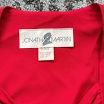 Vintage Johnathan Martin 2 Double Breasted Button Puff Sleeve Blazer Red 14 Photo 2