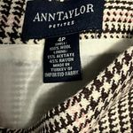 Ann Taylor 100% wool skirt plaid gingham brown pink preppy academia 4 petite Photo 5