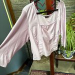 Women's Hot Lava Pretty Princess Lilac Cropped Corset Top size 3X Purple Photo 3