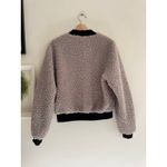 JULES KAE Karlie Tan Fuzzy Bomber Size Medium Photo 6