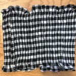 Amazon Black and White Gingham Tube Top Photo 0