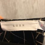 Lush Clothing Lush Black with Mini Lines Long-sleeve Blouse Photo 5