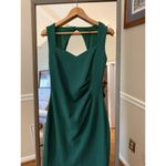 Marciano Guess Emerald Green Sheath Dress Cutout Back Size 8 Photo 2