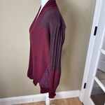 Urban Outfitters Ecote Patchwork Maroon Open Drap Cardigan Sweater Size Medium Photo 5