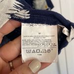 Old Navy navy printed linen blendâswing blouse M Photo 5