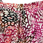 Dana Buchman  Cheetah Mix Print Pink/Black Blouson Tankini Top Photo 1