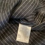 Beaufille Pinstripe One Sleeve Canopy cotton Linen Blend Stretch Mini dress 0 Gray Photo 8