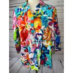Ali Miles Abstract PXL Petite Extra Large XL petites Tunic Top Jacket Shacket Size undefined Photo 1