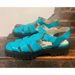 Intentionally Blank Haddie Fisherman Sandal Blue Size 8 Photo 7