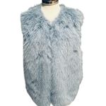 Jason Wu  Elegant  Blue Tan Faux Fur Vest Size Medium NWT Photo 6