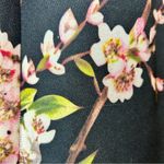Alya Francesca’s Women’s Black Cherry Blossom Floral Print Box Pleated Midi Lg Photo 8