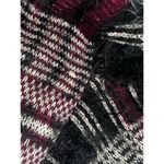 Anthropologie Oliver Open Cardigan Madras Plaid Fuzzy Cozy 90’s Y2K Sz Large Photo 5