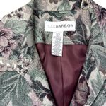 Sag Harbor 90s Boxy Tapestry Blazer Jacket Floral Purple Green Womens Sz 16 Photo 3