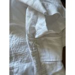 Madewell New Eyelet White Square Neck 100% Linen Mini Dress Size 0 Photo 8