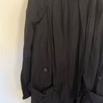 L'Agence  Black Long Coat with hood Photo 1