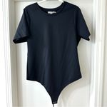 Good American Black Short Sleeve Scuba Bodysuit Thong Bottom, Size XXL (5) Photo 1