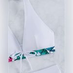 SHENHE Women's Tropical Floral 2 Piece Swimsuit Bikini Set Halter White Small S Photo 7