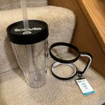 Tervis Clear 24oz tumbler with lid, straw, and handle Black Photo 4
