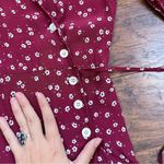 Faithfull the Brand Faithfull • Greta Mini Dress wrap button Betina Floral maroon Berry red Photo 7