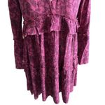 American Eagle OUTFITTERS SO CUTE!!! maroon and black long sleeve boho tiered dress Photo 1