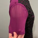 French Connection NWT  Autumn Prune/Black Horse Lace Short Sleeve Tunic Dress 4 Photo 5