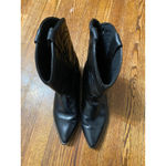 Vintage Black Leather Cowboy Boots 8.5 Western Quiet Luxury Rodeo Country Cowgir Photo 8