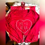 Pajama set Red Heart lounge pant and long sleeve vneck top Valentines Day LG Photo 0