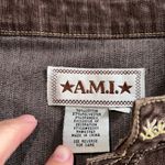 AMI Brown Jean Jacket Photo 3