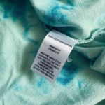 Natural Reflections  Blue Tie Dye Oversized Short Sleeve V Neck T Shirt Photo 3