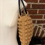 VINTAGE handmade crochet purse Gold Photo 0