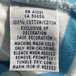 Ralph Lauren Shirt Womens Large Blue White Striped Crewneck Pony Tee Cotton Photo 4