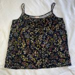 Merona Target Black Floral Flower Camisole Tank Top Photo 2