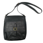 Frye  Leather Crossbody Bag Claude Messenger Pebbled Black Photo 0
