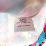 Annie Griffin  Small Top Colorful Silk Sleeveless Lined Pink Blue Yellow 1441‎ Photo 8