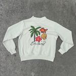 PARKE NWOT  mockneck white “briland” bahamas sweatshirt - size s/m (small medium) Photo 0