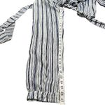 Calypso St. Barth 𝅺 Silk Jumper Blue White Striped Tie Belt Size XS‎ Photo 10