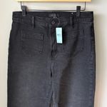 Ann Taylor Black The Wide Leg High Waist Perfect Pocket Jeans Photo 1