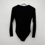 Old Navy  Black Long Sleeve Classic Bodysuit Size Small Cotton Blend Photo 7