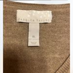 Carolyn Taylor Women's brown cardigan with pink embroidered cherry blossom XL Photo 3