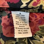 Julian Taylor Womens Shirt Dress Black Red Floral Midi Sleeveless Buttons 8 Photo 6