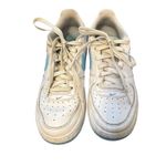Nike Air Force 1 Shoes FV5948-107 White Aquarius Blue Sneakers 6Y Women’s 8 Photo 3